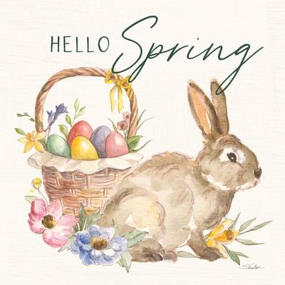 Happy Easter VII Hello Pineneedle Green' Art Print - Silvia Vassileva